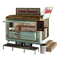 Food Truck IceCream green set 2