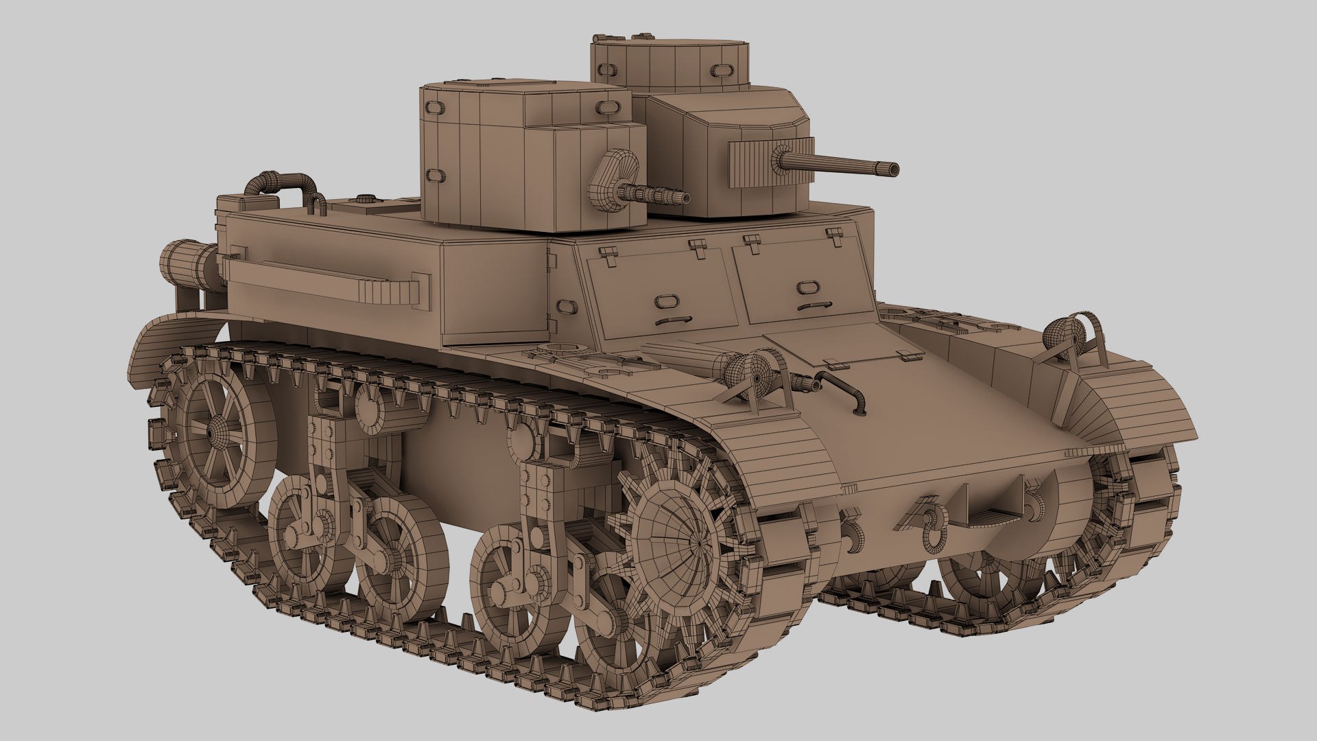 M2A2 Light Tnk 3D model - TurboSquid 2174245