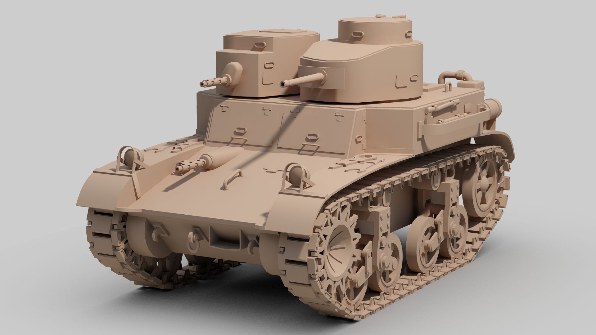 M2A2 Light Tnk 3D model - TurboSquid 2174245
