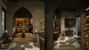 Ceramics showroom of Sneech 01 - MAX FXB OBJ SKP Simlab Collada