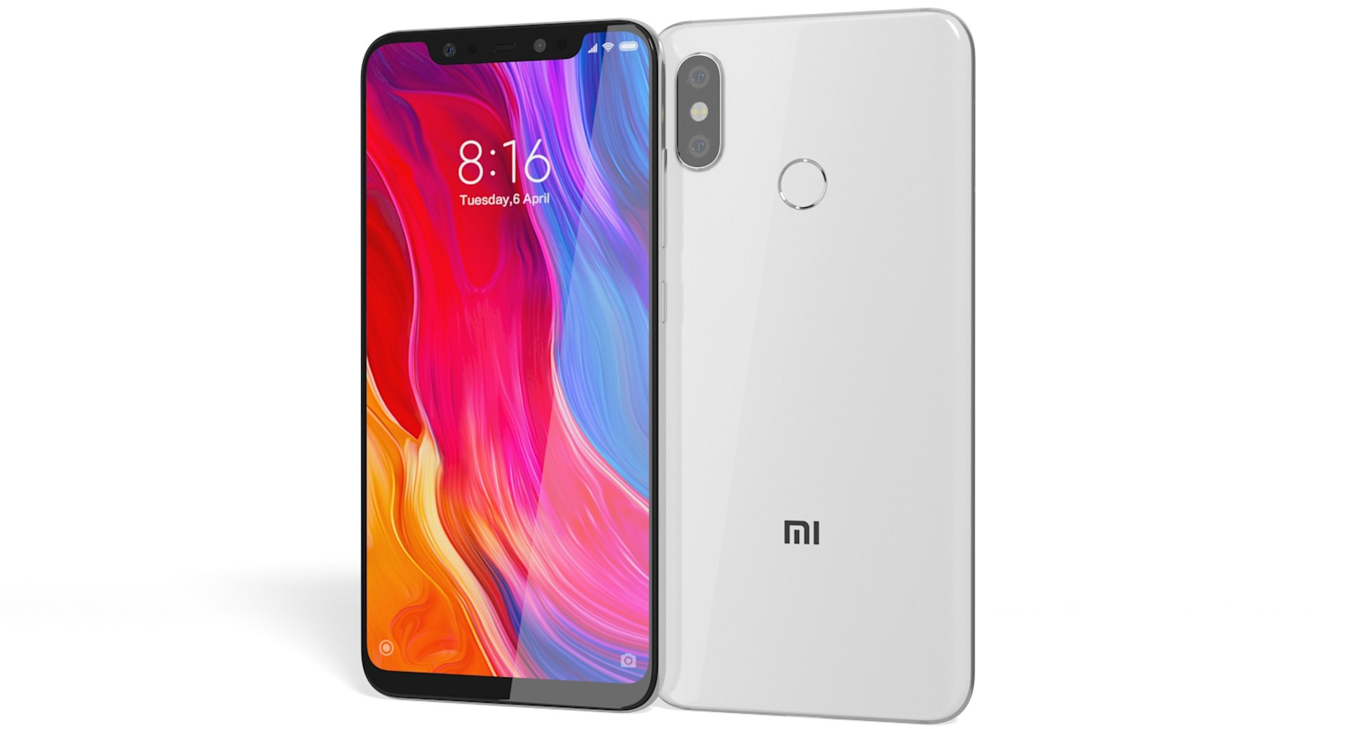 Xiaomi mi 8 model - TurboSquid 1353302