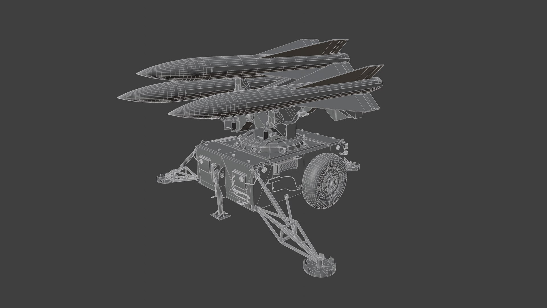 Mim 23 HAWK - Air Defense Missile 3D Model - TurboSquid 1860827