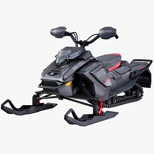 3D ski-doo renegade snowmobile