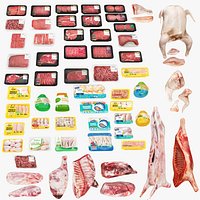 Meat Fresh and Package Collection