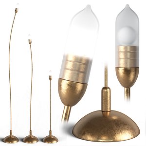 ZAVA MINI Brass Floor Lamp