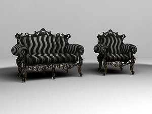 armchair with sofa