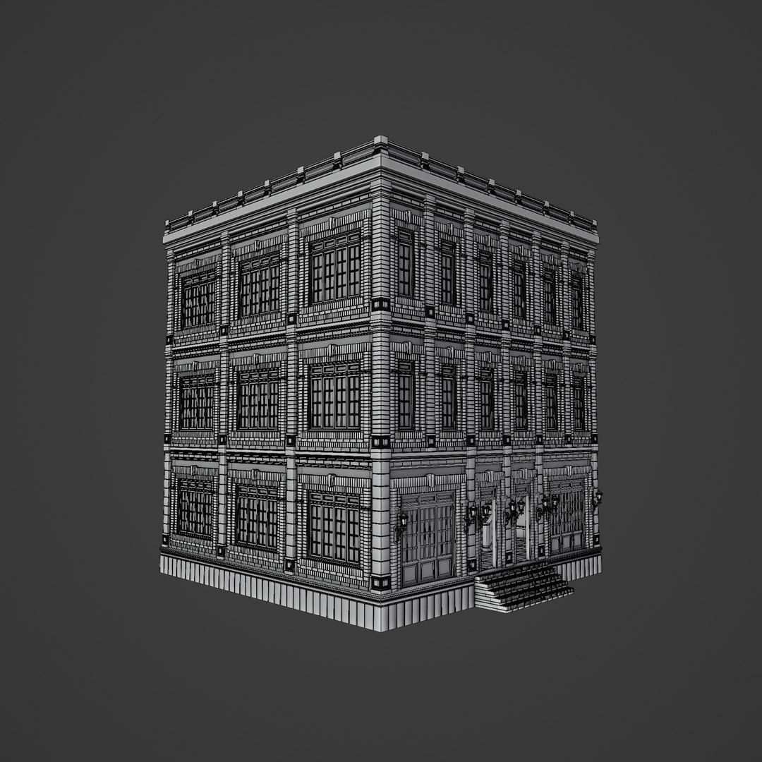 3D MODULAR BUILDING WITH INTERIOR KITBASH 02 Model - TurboSquid 2264950
