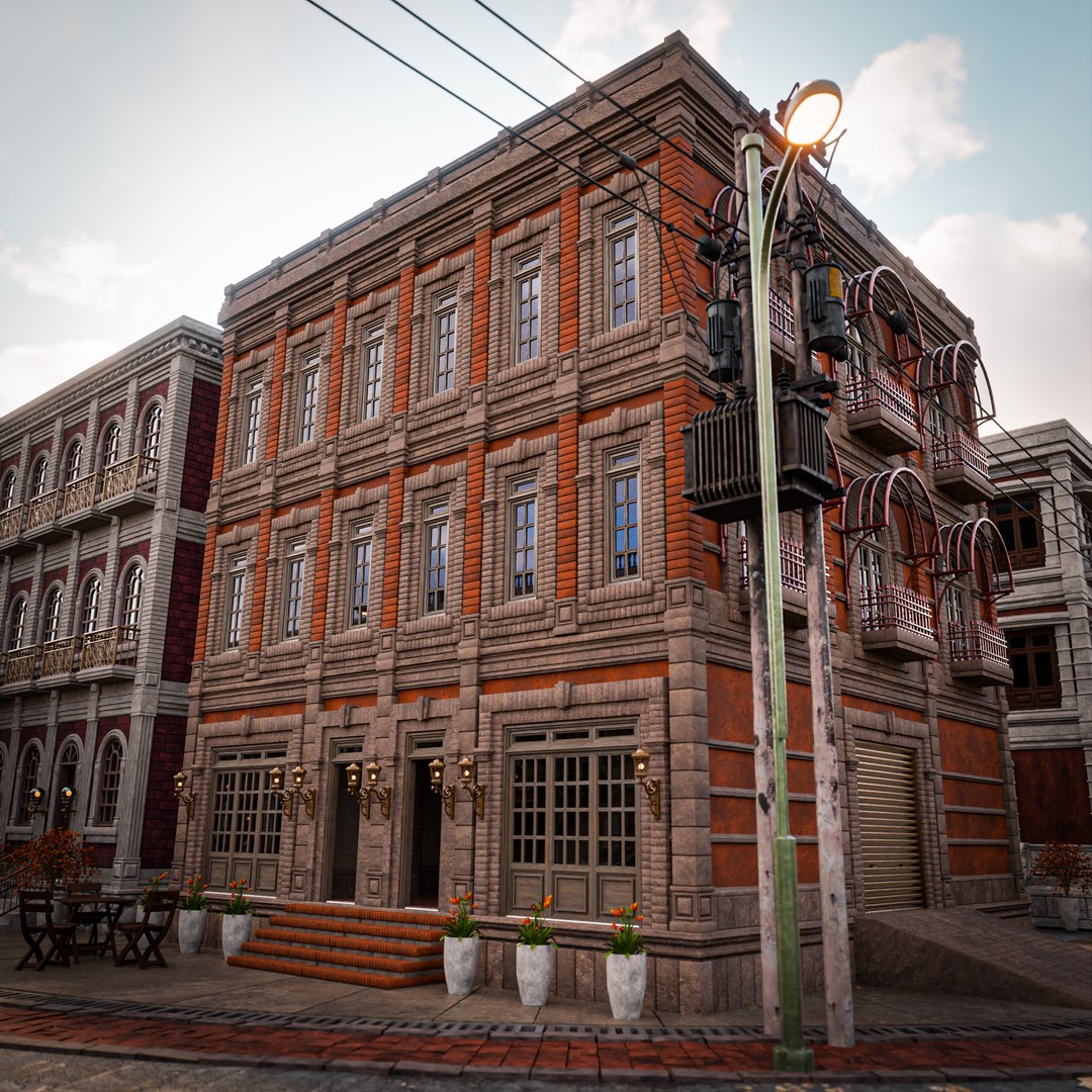 3D MODULAR BUILDING WITH INTERIOR KITBASH 02 Model - TurboSquid 2264950