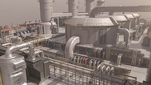 3D model Sci-fi Factory 2
