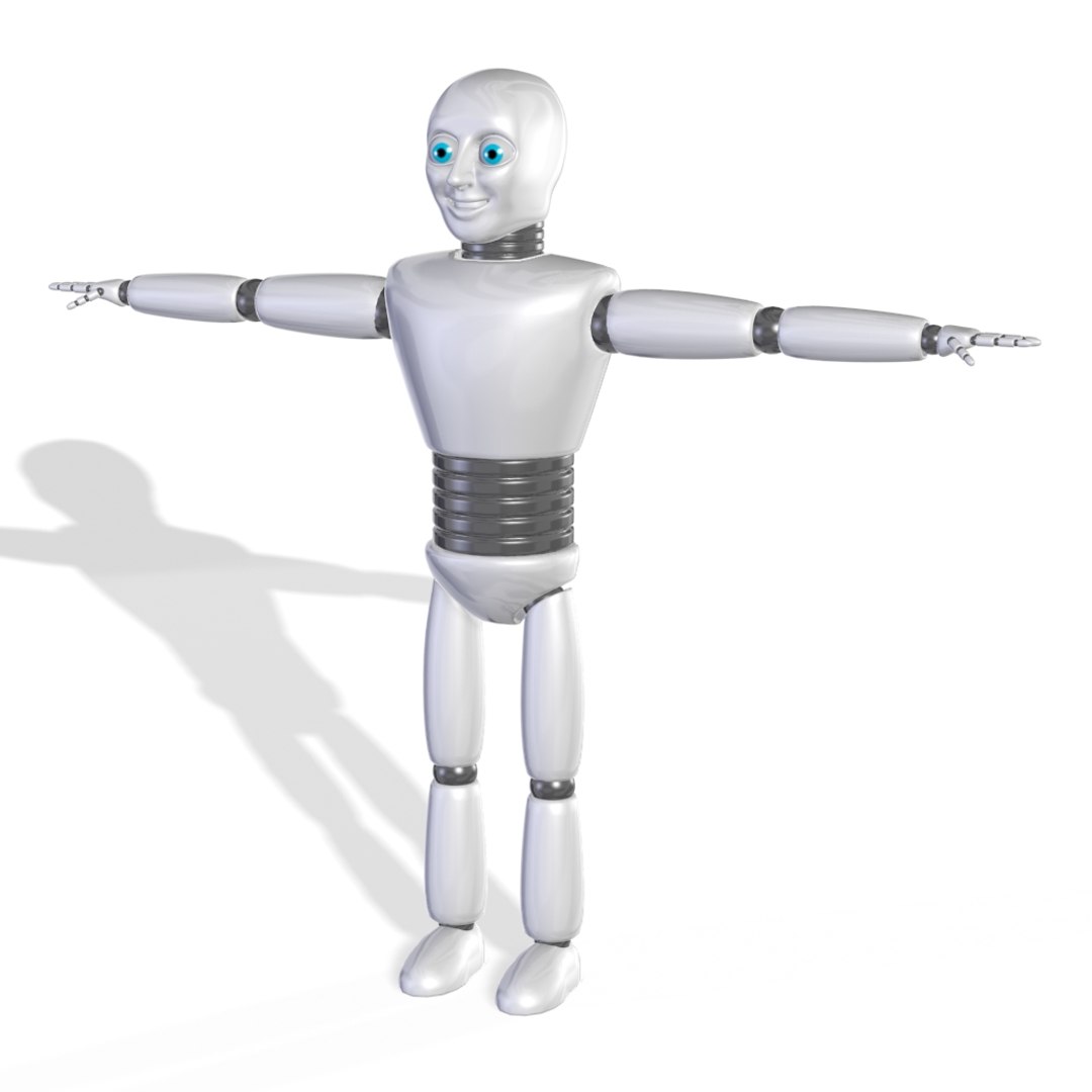 Cartoon Robot Character Cyborg 3D Model - TurboSquid 1461460
