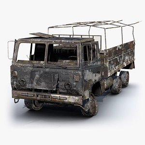 low-poly army truck 3d 3ds