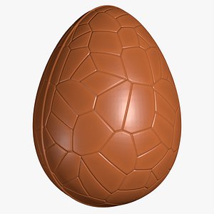 Easter Egg Chocolate Polygonal Pattern 8K