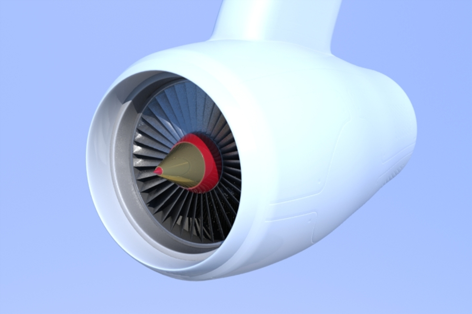 3d Model Of Airplane Jet Engine