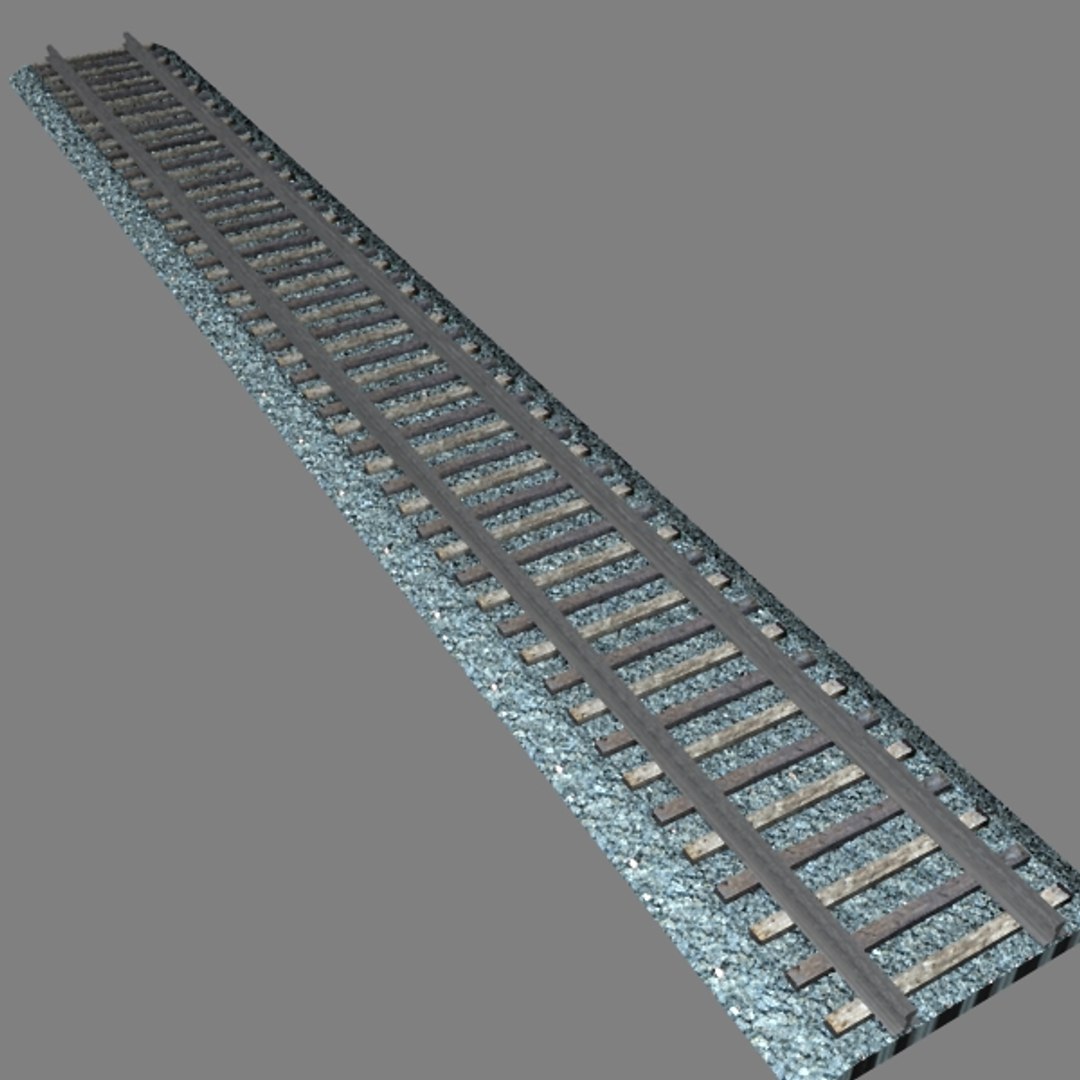 Railroad Track Set Curve Road 3d 3ds