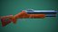 Stylized HS-12 Shotgun Low Poly