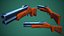 Stylized HS-12 Shotgun Low Poly