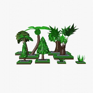 3D model isometric trees