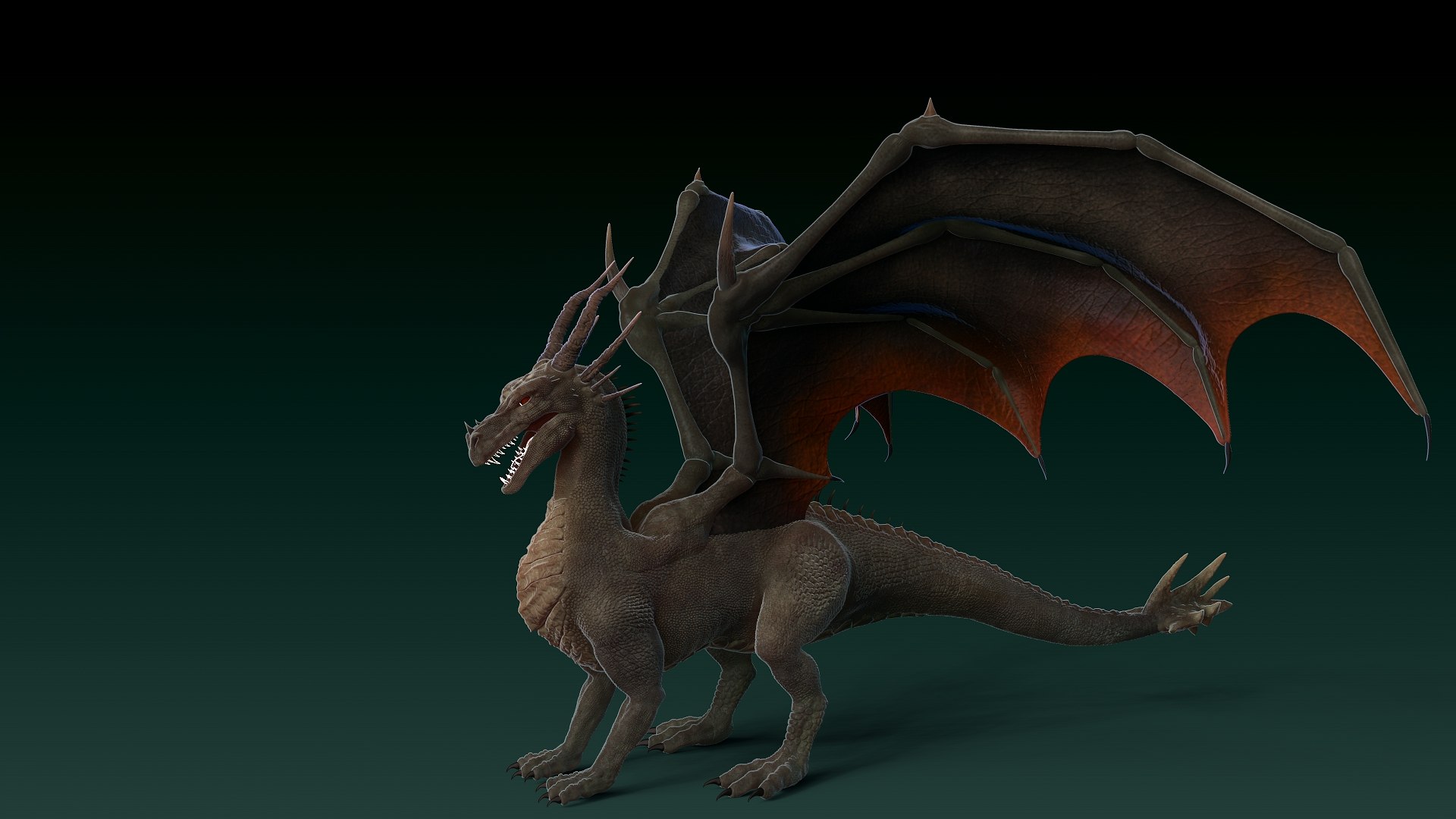 Red Dragon 3D Model - TurboSquid 1329970