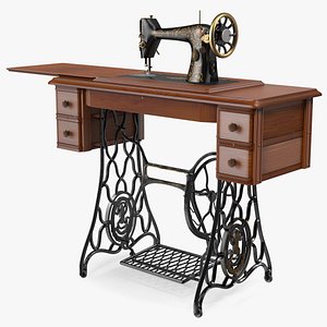 antique sewing machine 3D