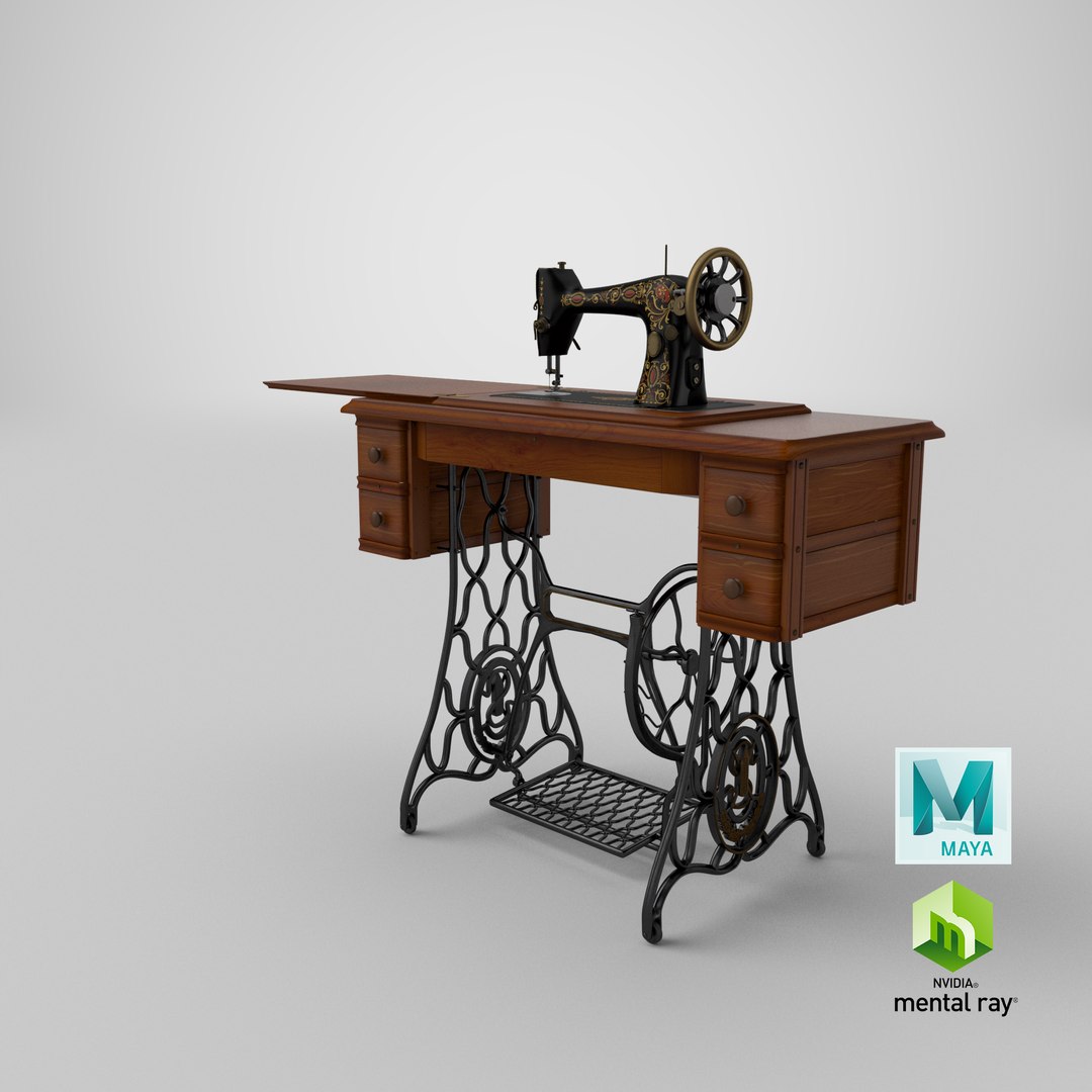 antique sewing machine 3D https://p.turbosquid.com/ts-thumb/oy/XlEU6n/Qg/stemcell_maya_mental_ray_render/png/1618757028/1920x1080/fit_q87/16132b6ddb9bffa9043e0f9246050f124f9e2455/stemcell_maya_mental_ray_render.jpg