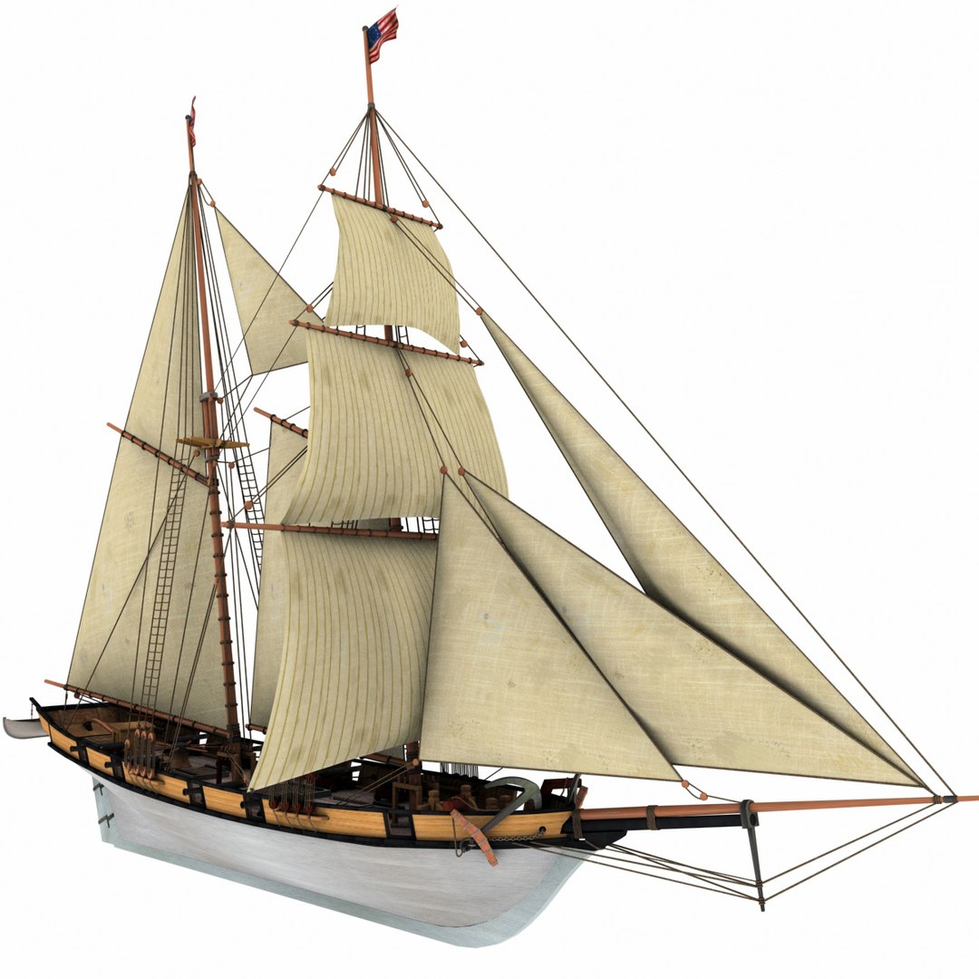 3d Sailboat Chasseur Clipper