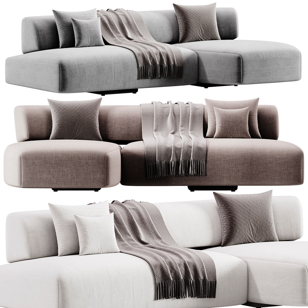 3D model Gogan Sofa By Moroso - TurboSquid 2163066