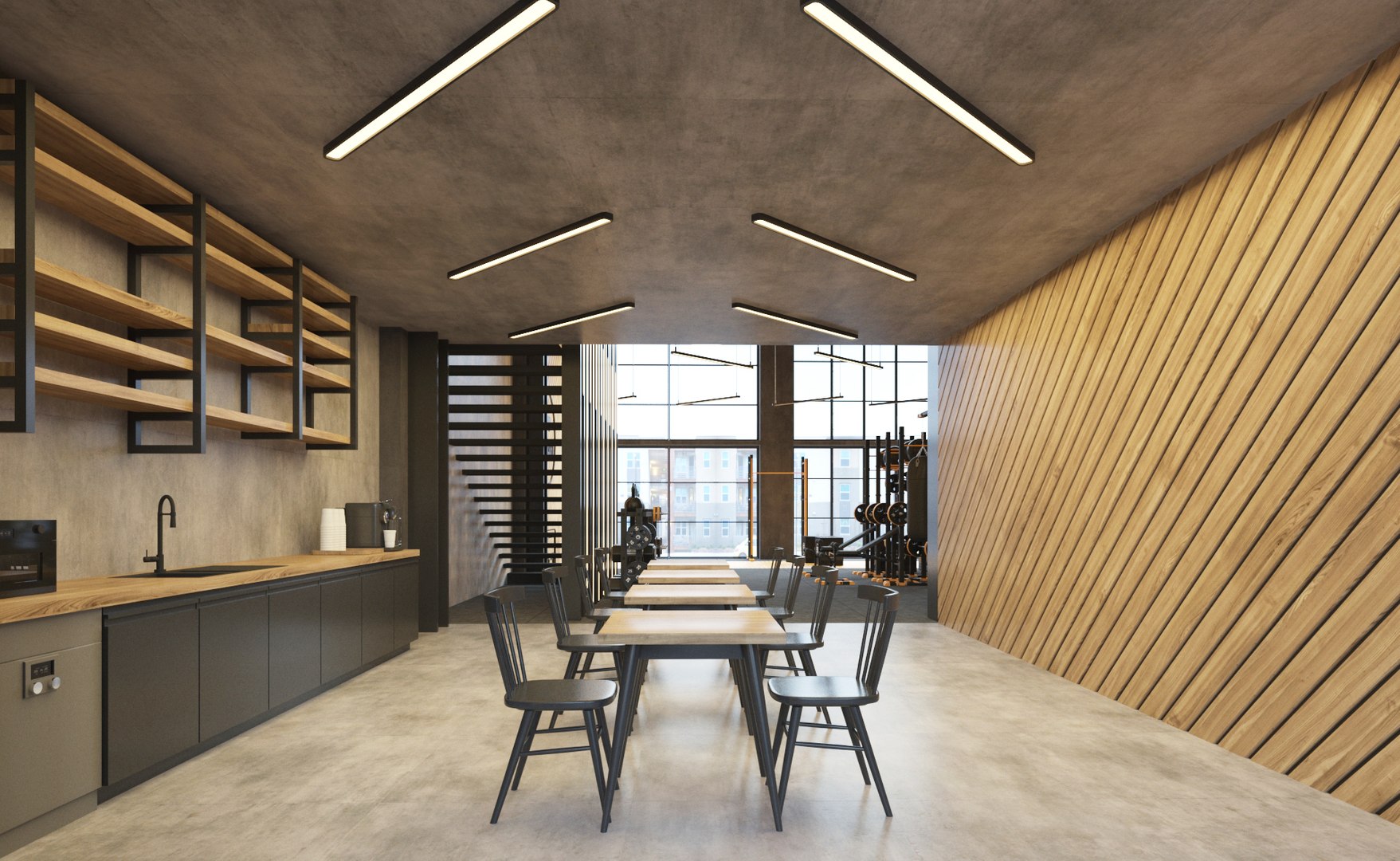 Crossfit Gym Interior 3D - TurboSquid 2153030