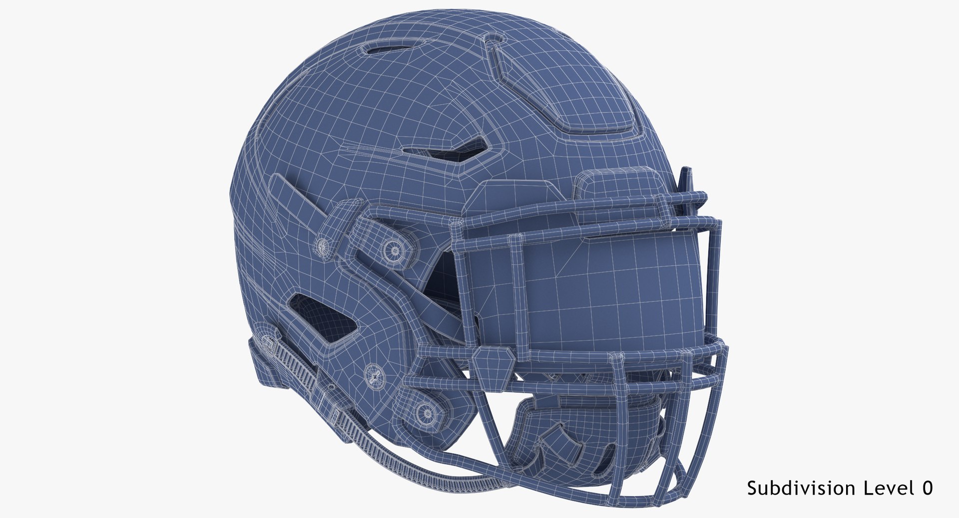 Football Helmet Riddell SpeedFlex Squeezed 3D Model $179 - .obj