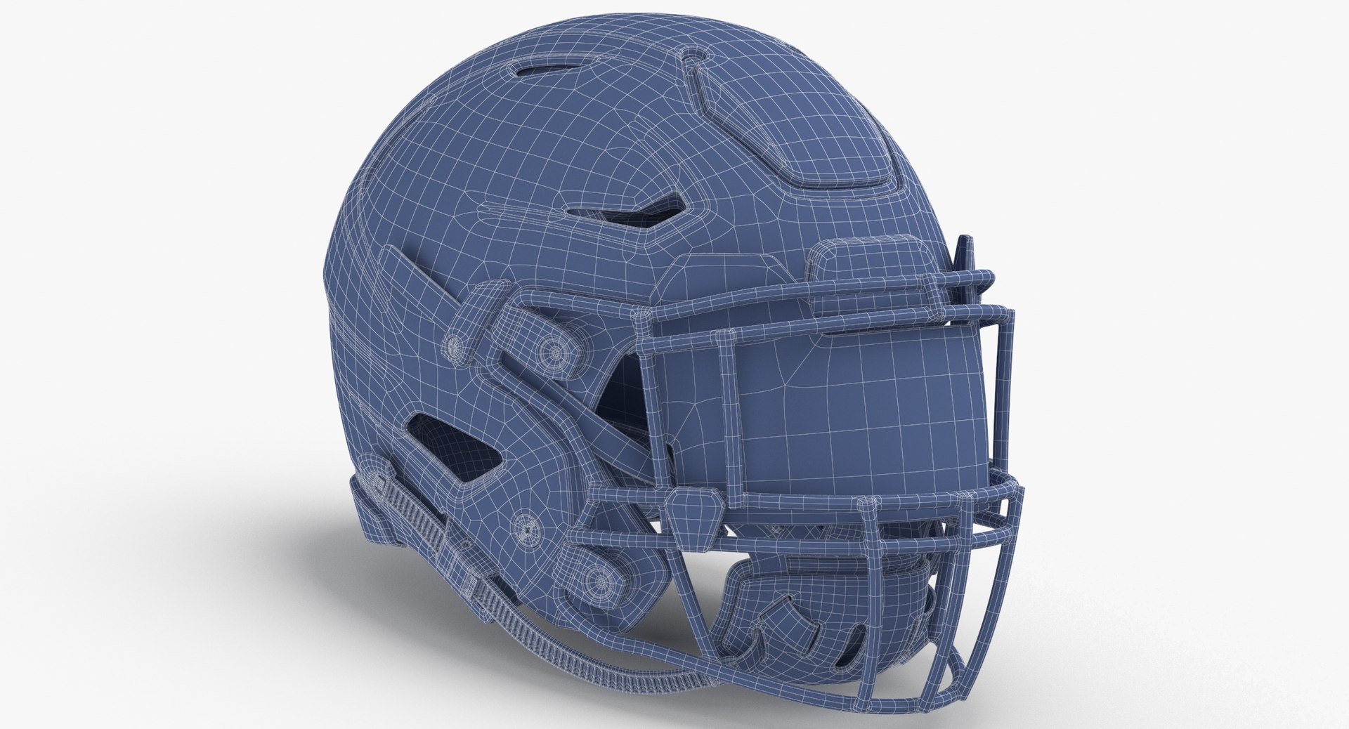 Riddell SpeedFlex Adult Football Helmet With Facemask - 3D Model