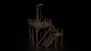 Medieval Gallows model