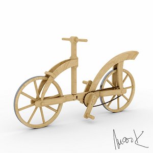 3dm wooden bicycle