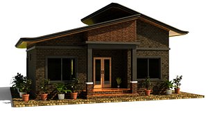 Modern House 002 3D model