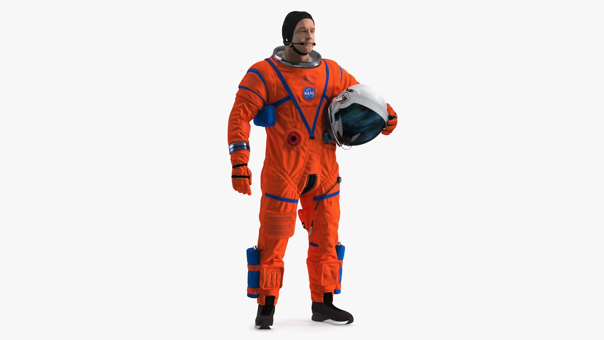 Astronaut in Orion Crew Survival System Spacesuit 3D model preview