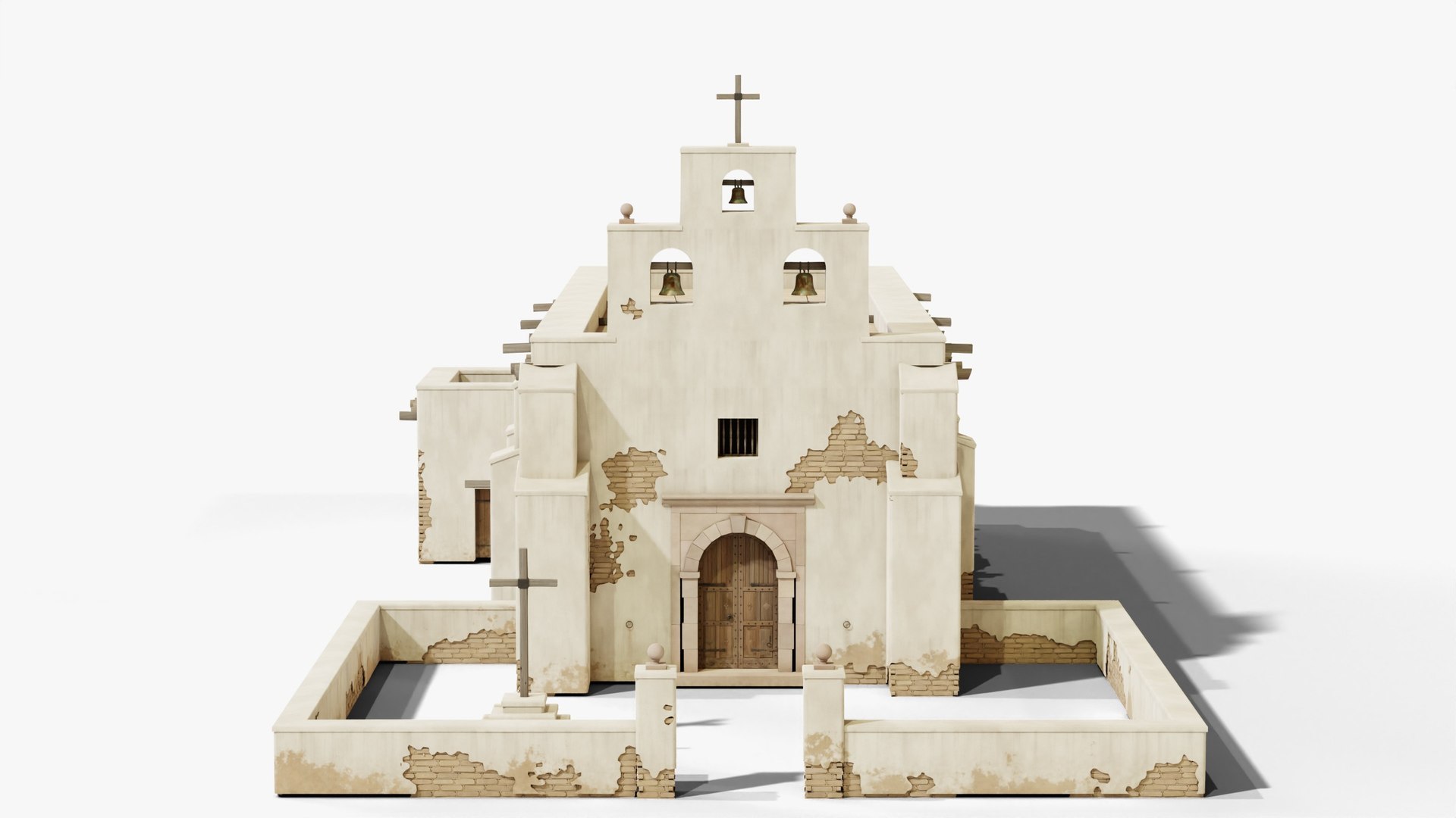 Wild West Mission Church - Spanish Colonial Adobe Mexican Frontier PBR 3D model https://p.turbosquid.com/ts-thumb/oz/56adjp/Ll/07_missionchurch_07_front/jpg/1792164633/1920x1080/fit_q87/ffc008fc96ab4cfccccaf6ed1c32bf649627b7a3/07_missionchurch_07_front.jpg