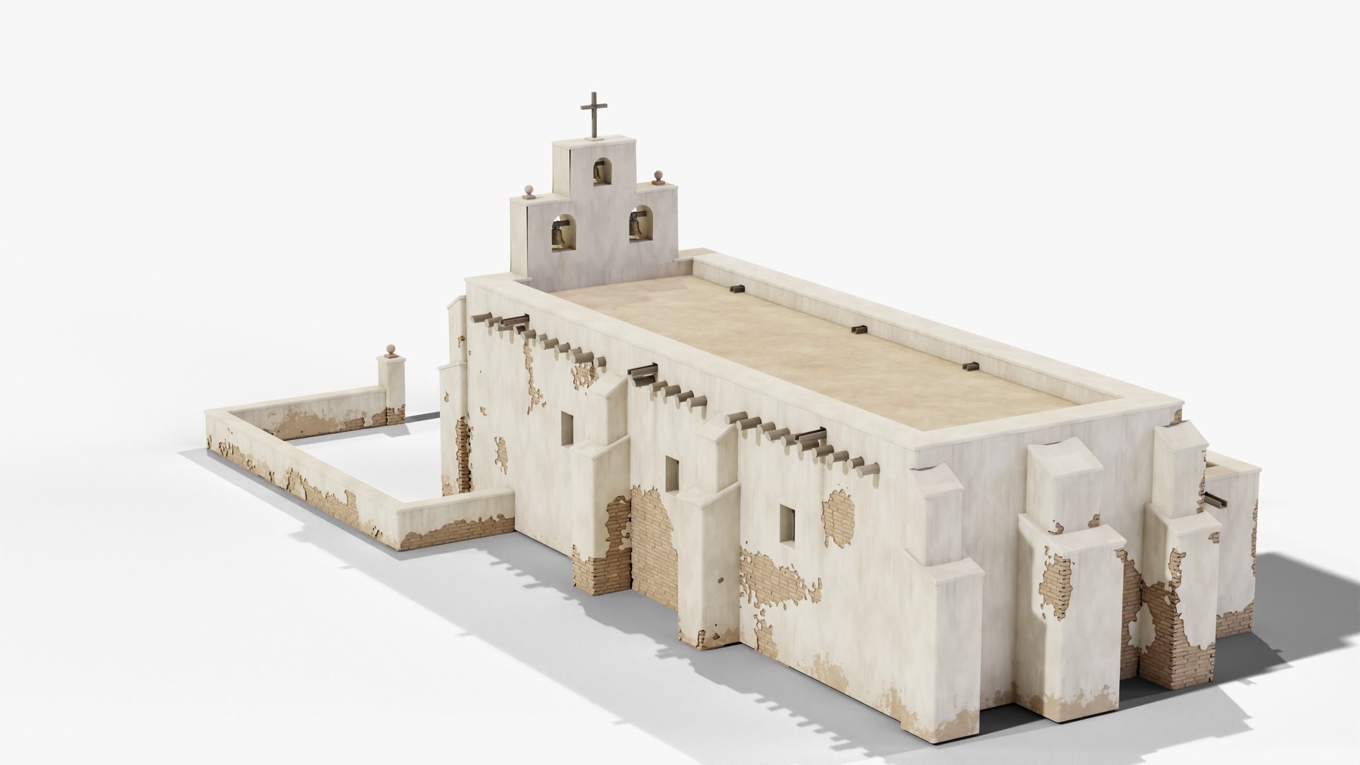 Wild West Mission Church - Spanish Colonial Adobe Mexican Frontier PBR 3D model https://p.turbosquid.com/ts-thumb/oz/56adjp/bH/05_missionchurch_05_back/jpg/1792164617/1920x1080/fit_q87/c7c2398534937bd7090f205839760e07069a080d/05_missionchurch_05_back.jpg