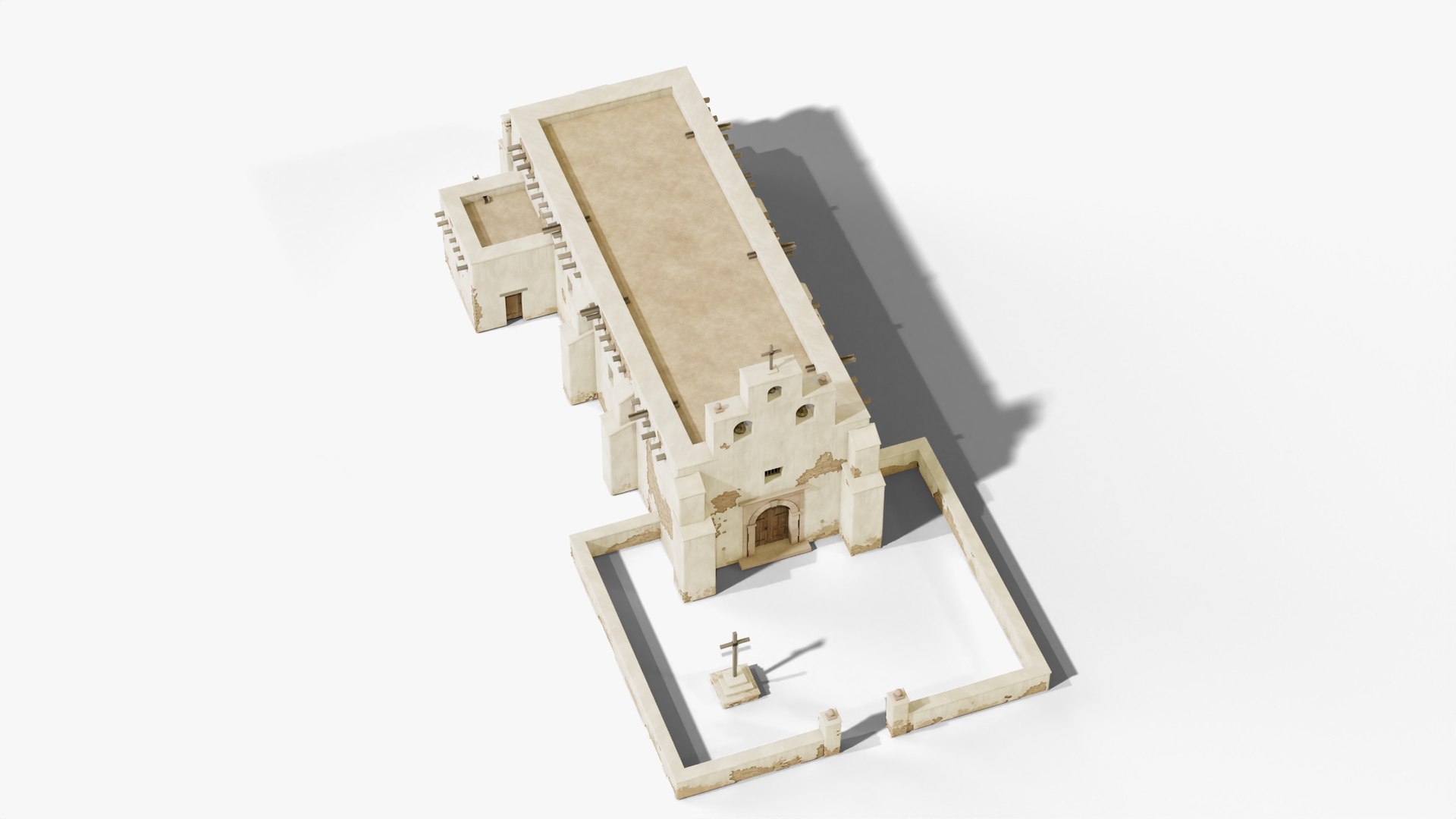 Wild West Mission Church - Spanish Colonial Adobe Mexican Frontier PBR 3D model https://p.turbosquid.com/ts-thumb/oz/56adjp/iY/08_missionchurch_08_aerial/jpg/1792164641/1920x1080/fit_q87/927eb41f019feb3e77646e731369590b29778117/08_missionchurch_08_aerial.jpg