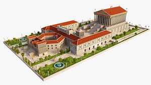 3D Temple of Jupiter Baalbek model