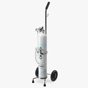 Medical Cart with Oxygen Cylinder E Tank