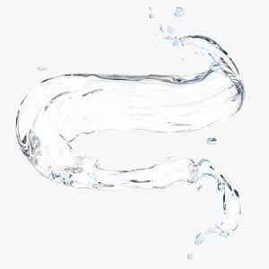 3D Prop03 Clear Splashes Type 03