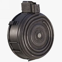 Drum Magazine 75 Round Kalashnikov AK47 AKM 762x39