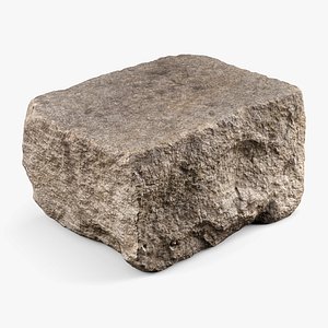 Granite Block Rock - 8K Scan