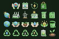 Ecology 3D Icon Pack
