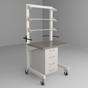 3d mobile height adjustable carts