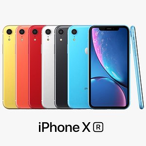 apple iphone xr color 3D