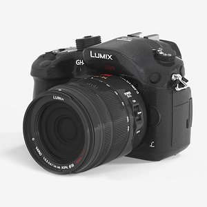 3D Panasonic Lumix GH4 Mirrorless Digital Camera model