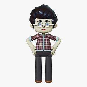 Zidane Rigged Stylized Character for Blender