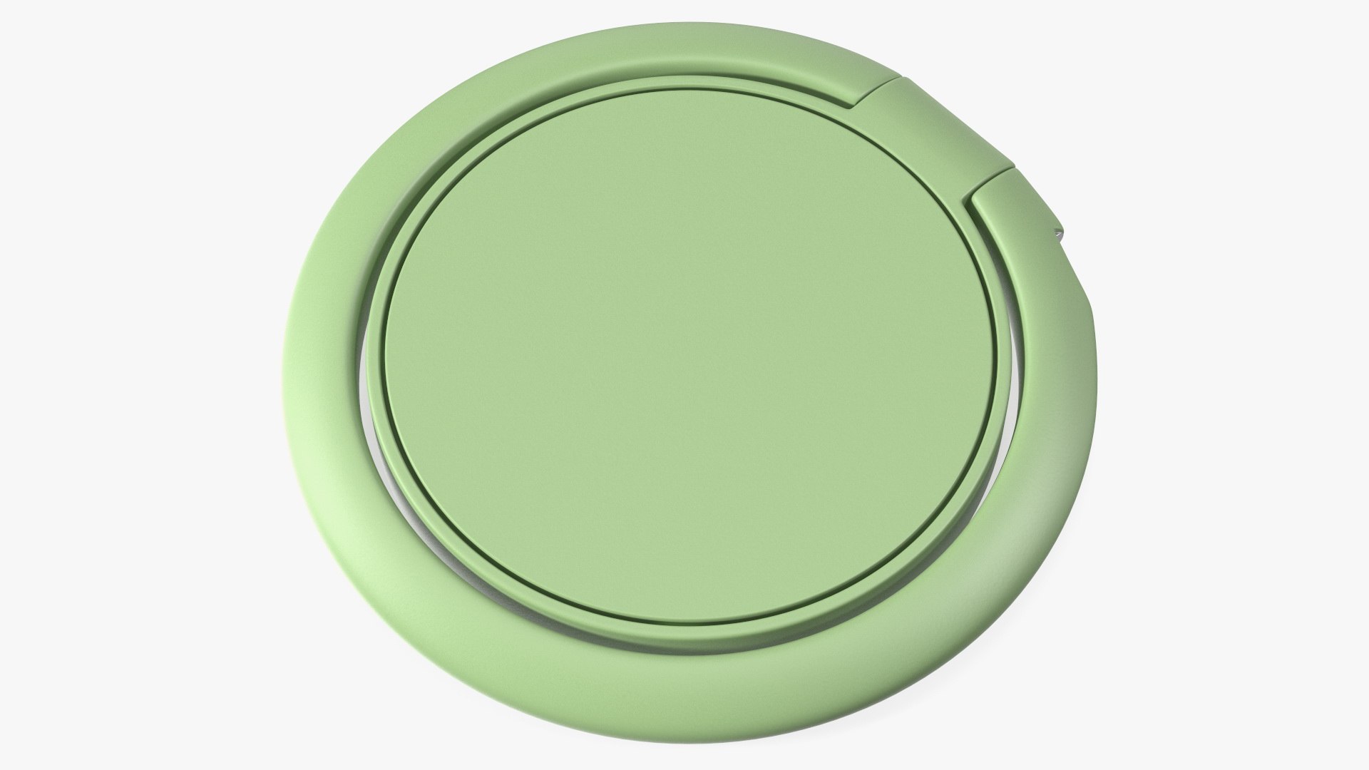 Finger Ring Phone Holder Green 3D model preview