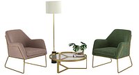 Frame Armchair Aula Coffee Table Rita Floor Lamp by Made