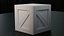 3D Printable Wooden Crate Box  STL File One-Piece Model