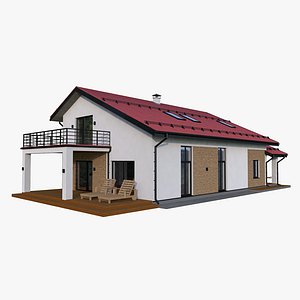 3D model European Modern House